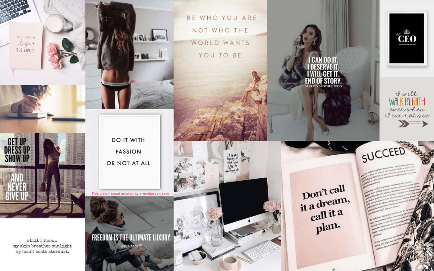 Make Your Dreams Into Reality With A Vision Board Wallpaper