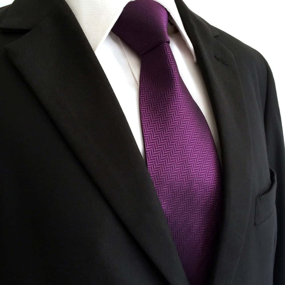 Make Your Look Stand Out With This Stylish Purple Tie! Wallpaper