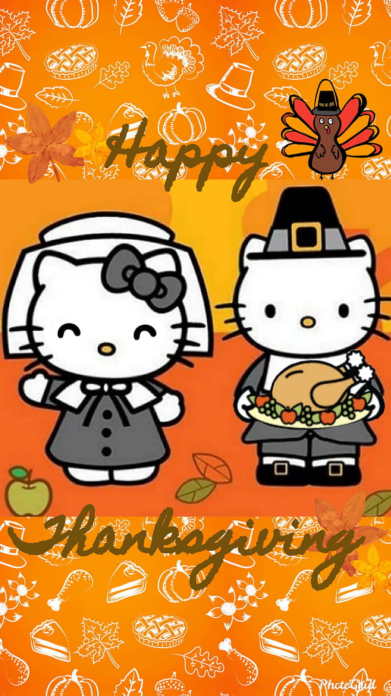 Make Your Thanksgiving Even More Delightful With Hello Kitty! Wallpaper