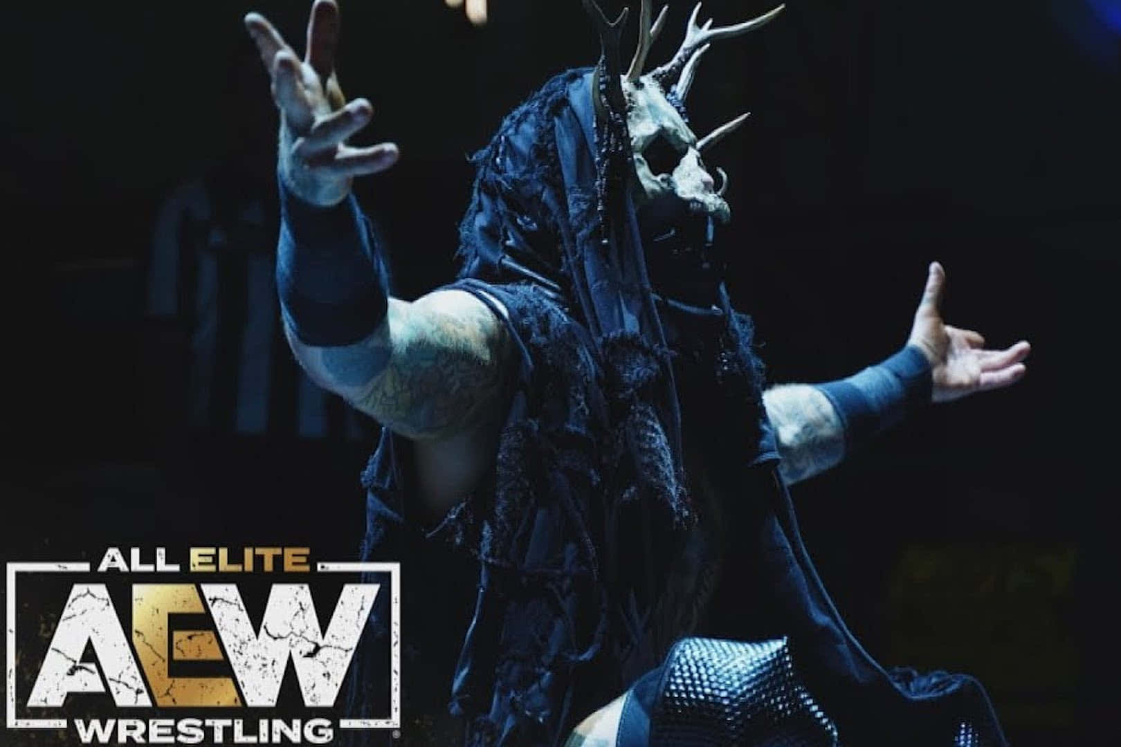 Malakai Black Making His Dramatic Entrance At Aew Dynamite Homecoming Wallpaper