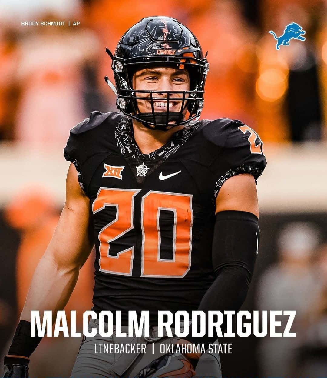 Malcolm Rodriguez Oklahoma State Linebacker Wallpaper