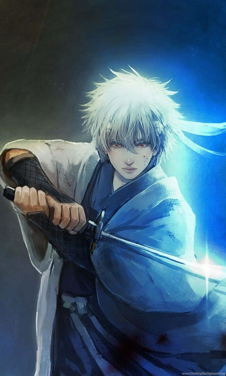 Male Anime Characters Gintoki Sakata Wallpaper