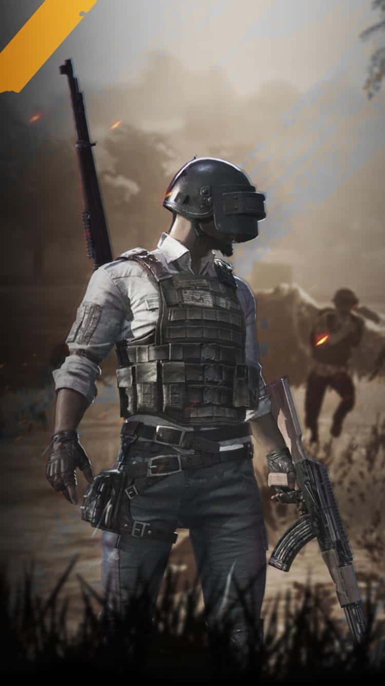 Male Player Looks Sideways Pubg Iphone Wallpaper