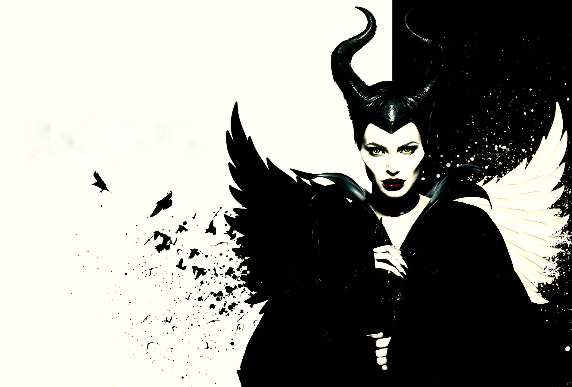 Maleficent Minimalist Art Wallpaper