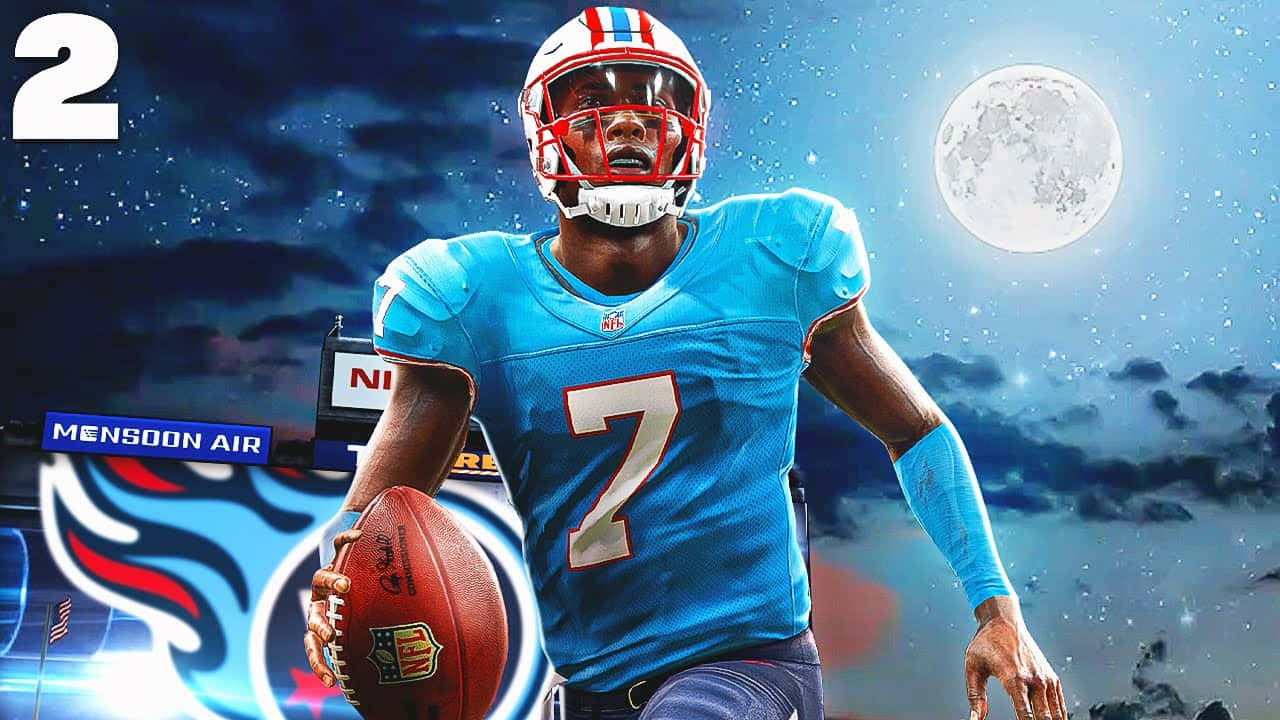 Malik Willis N F L Quarterback Moonlit Background Wallpaper