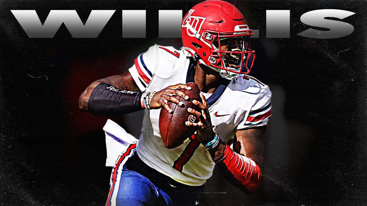 Malik Willis Quarterback Action Wallpaper