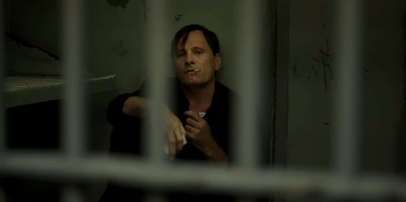 Man Behind Bars Green Book Scene Wallpaper