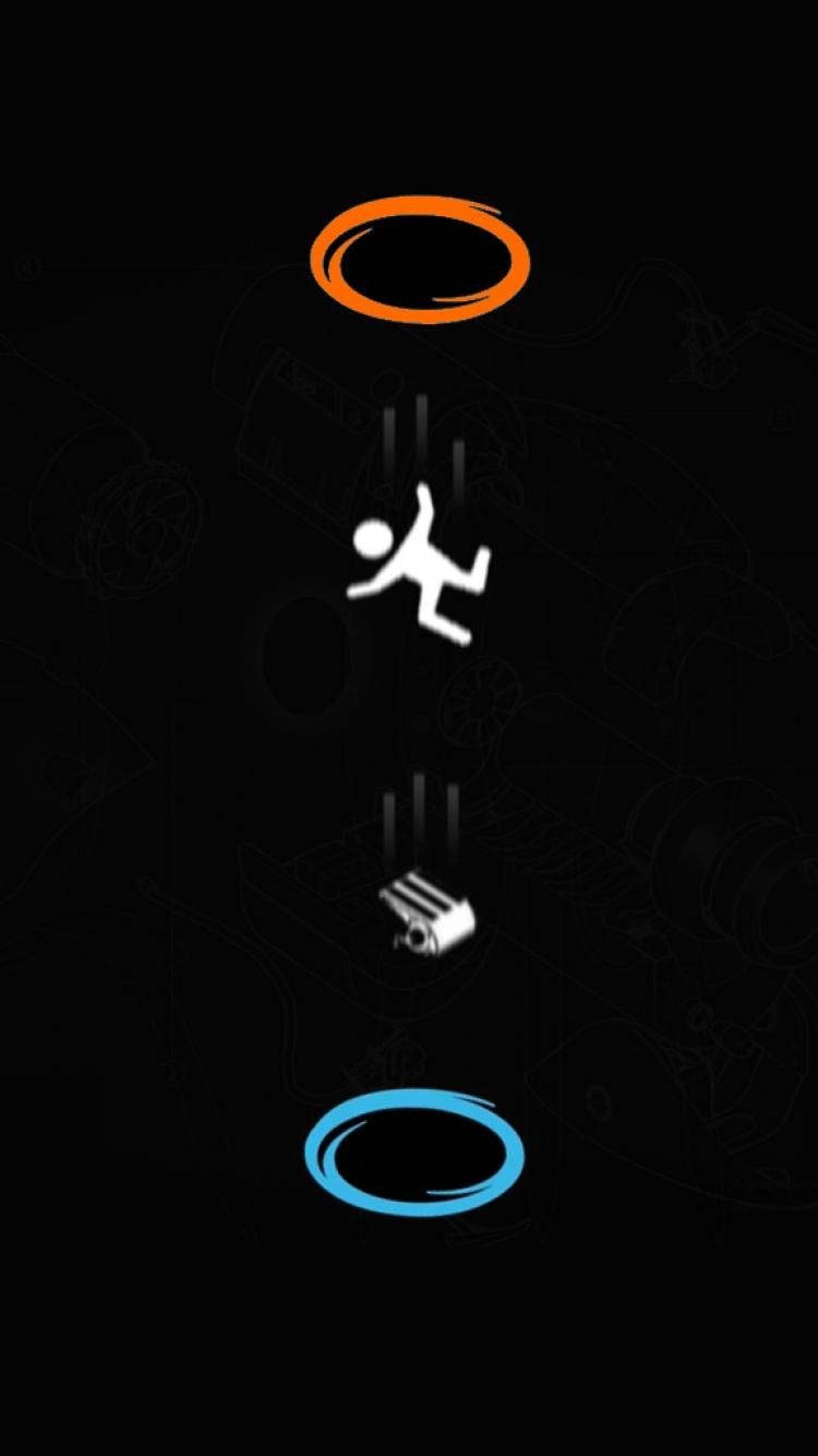 Man Falling From Portal Wallpaper