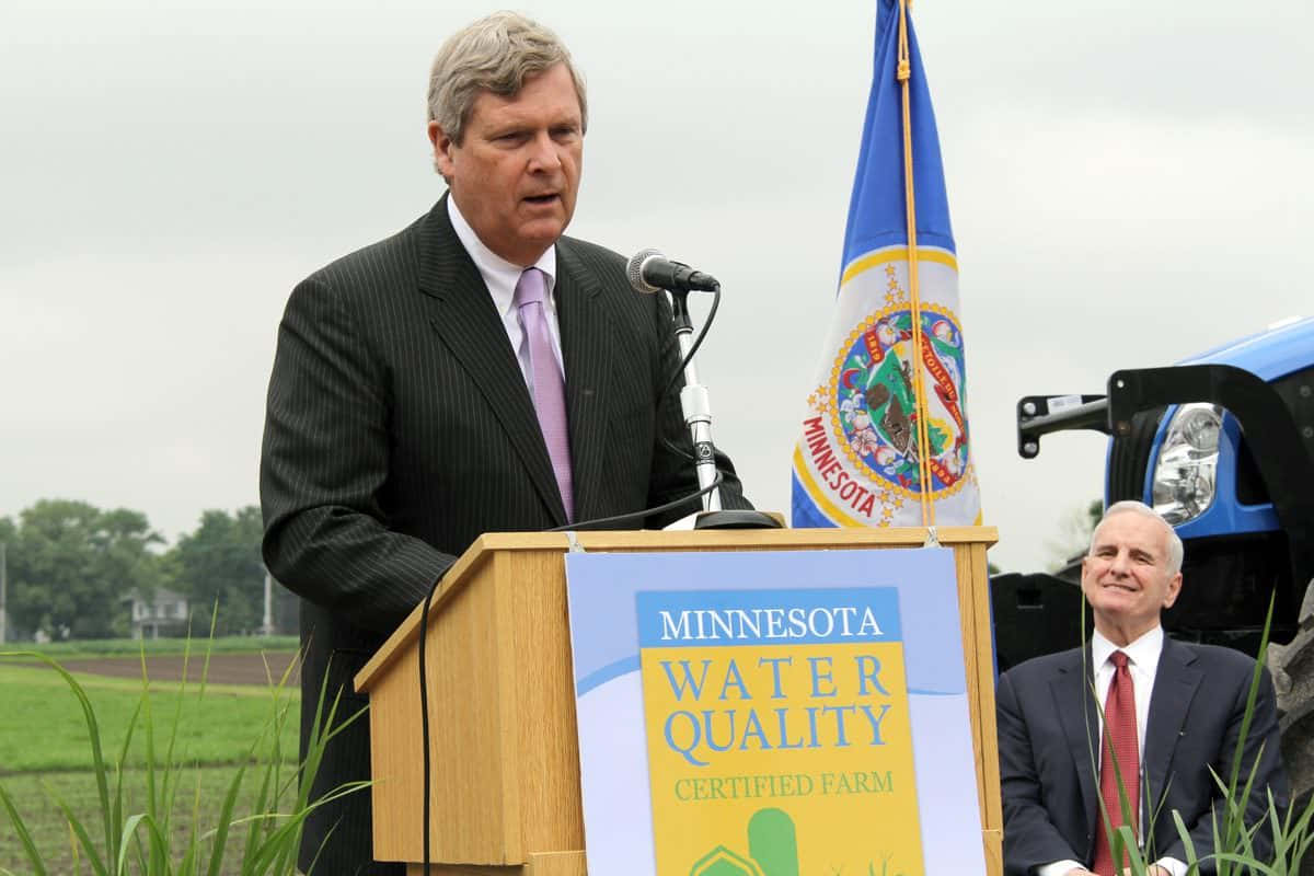 Man Looking At Tome Vilsack Wallpaper