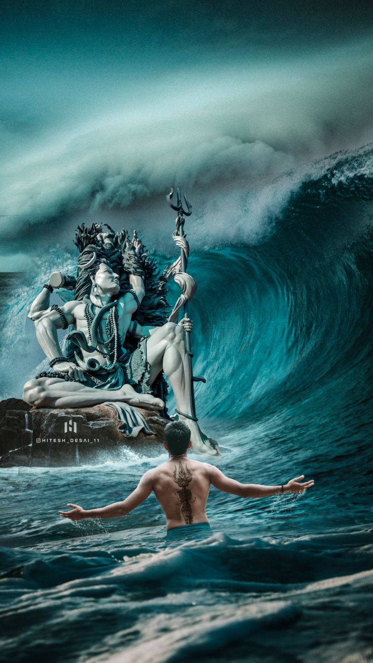 Man Praying To Mahadev Hd Wallpaper