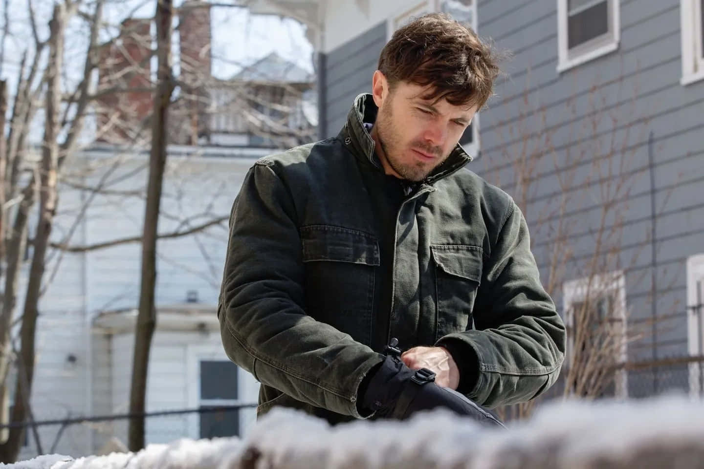 Manchester By The Sea Winter Scene Wallpaper