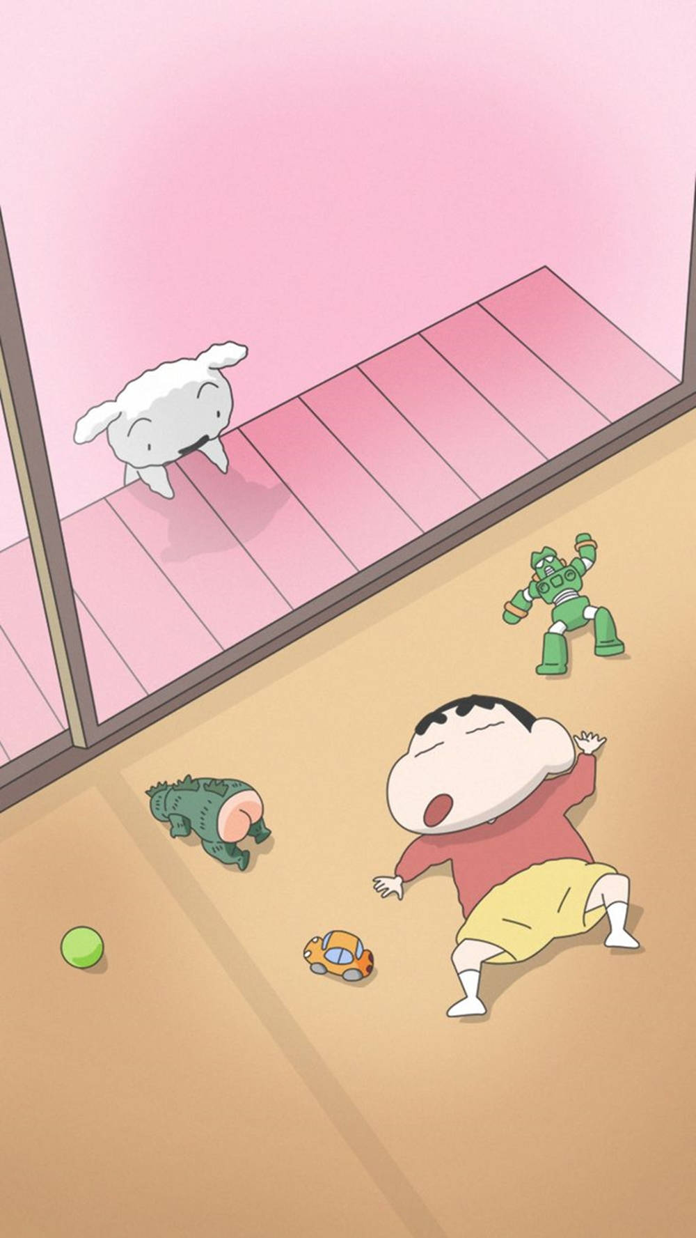 Manga Character Shin Chan Iphone Wallpaper