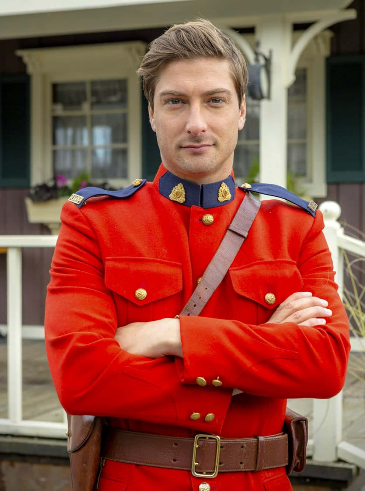 Manin Red Mountie Uniform Wallpaper