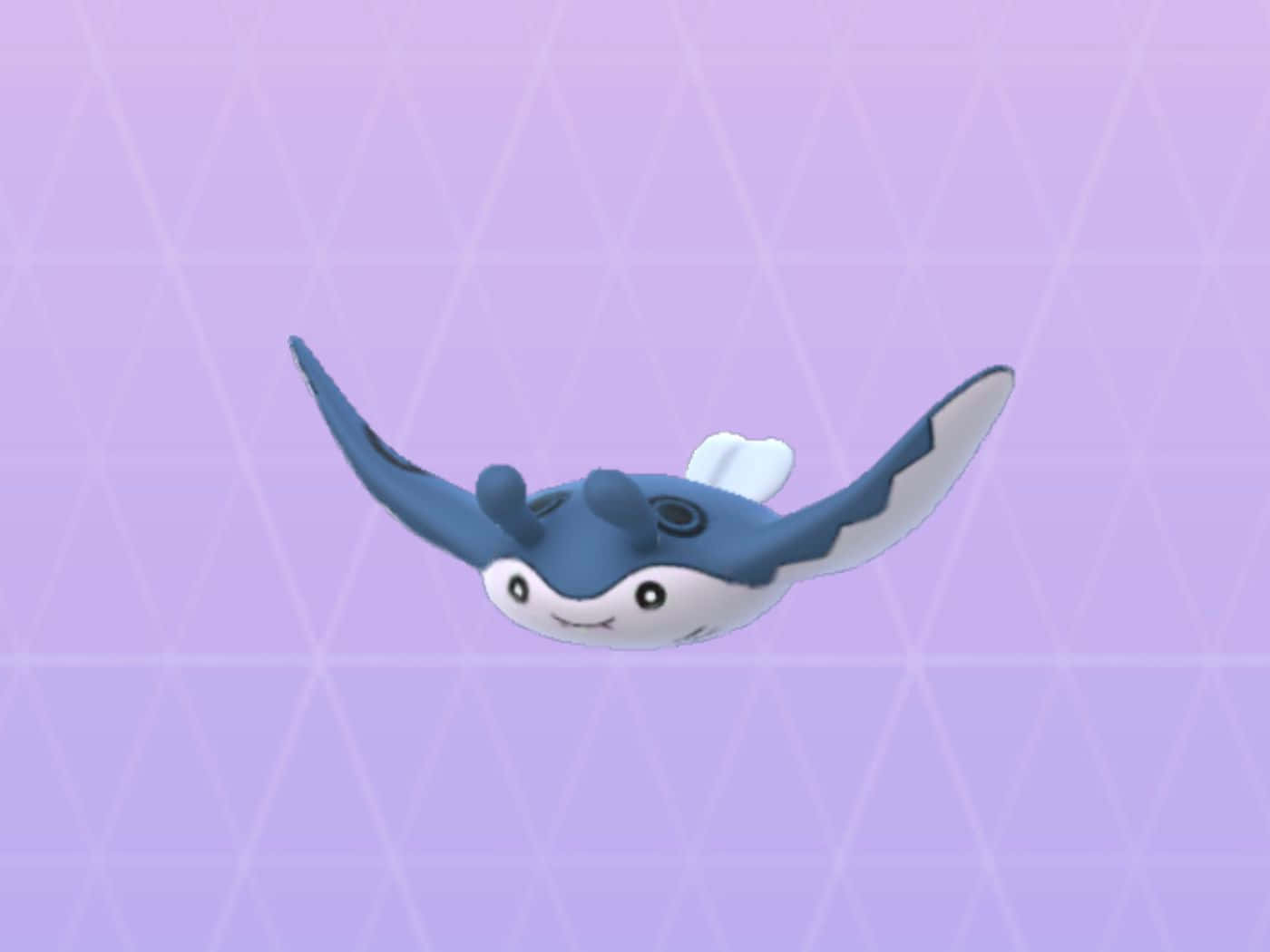 Mantine Flying On Purple Backdrop Wallpaper