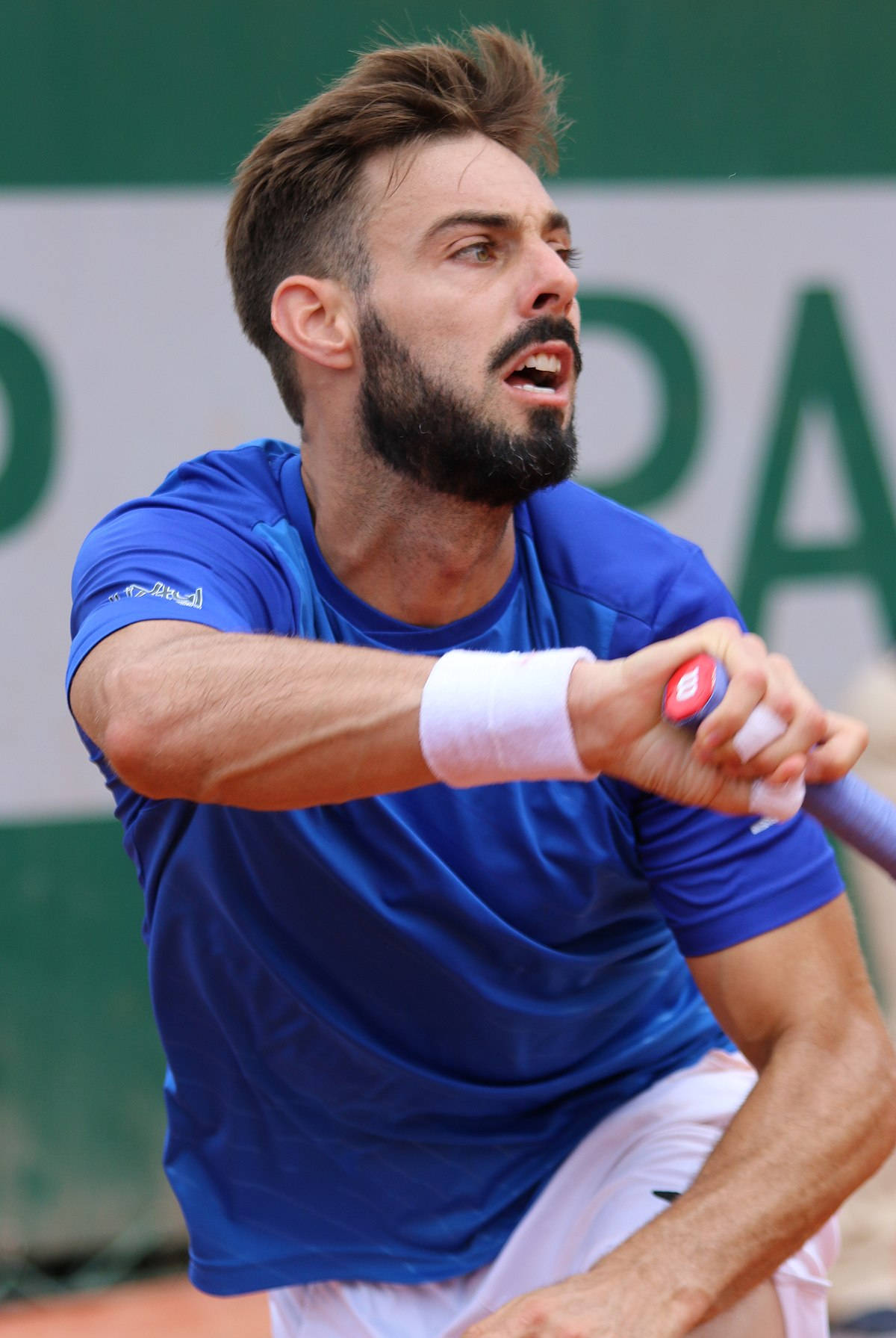 Marcel Granollers In Blue Shirt Wallpaper