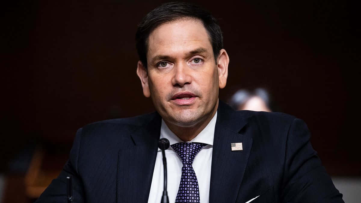 Marco Rubio In A Suit Wallpaper