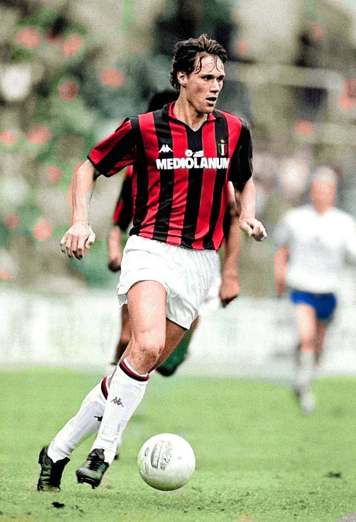 Marco Van Basten Kicking Ball Wallpaper