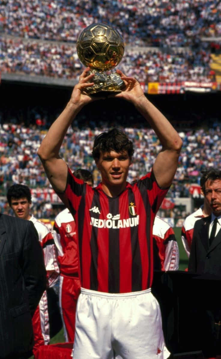 Marco Van Basten Lifting Trophy Wallpaper