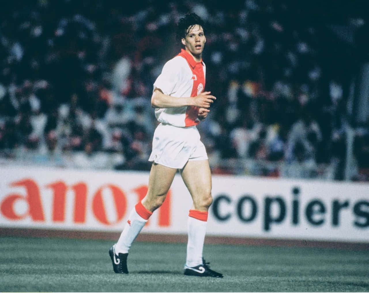 Marco Van Basten Running On Field Wallpaper