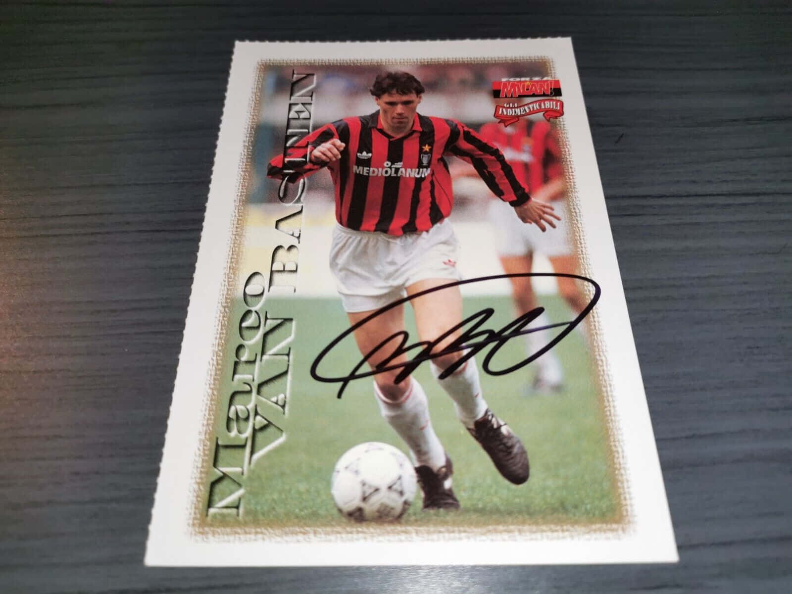 Marco Van Basten Signature Black Ink Wallpaper