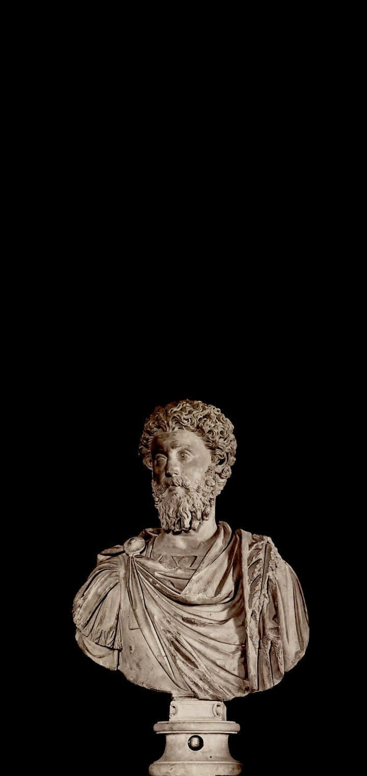 Marcus Aurelius Bust Sculpture Wallpaper