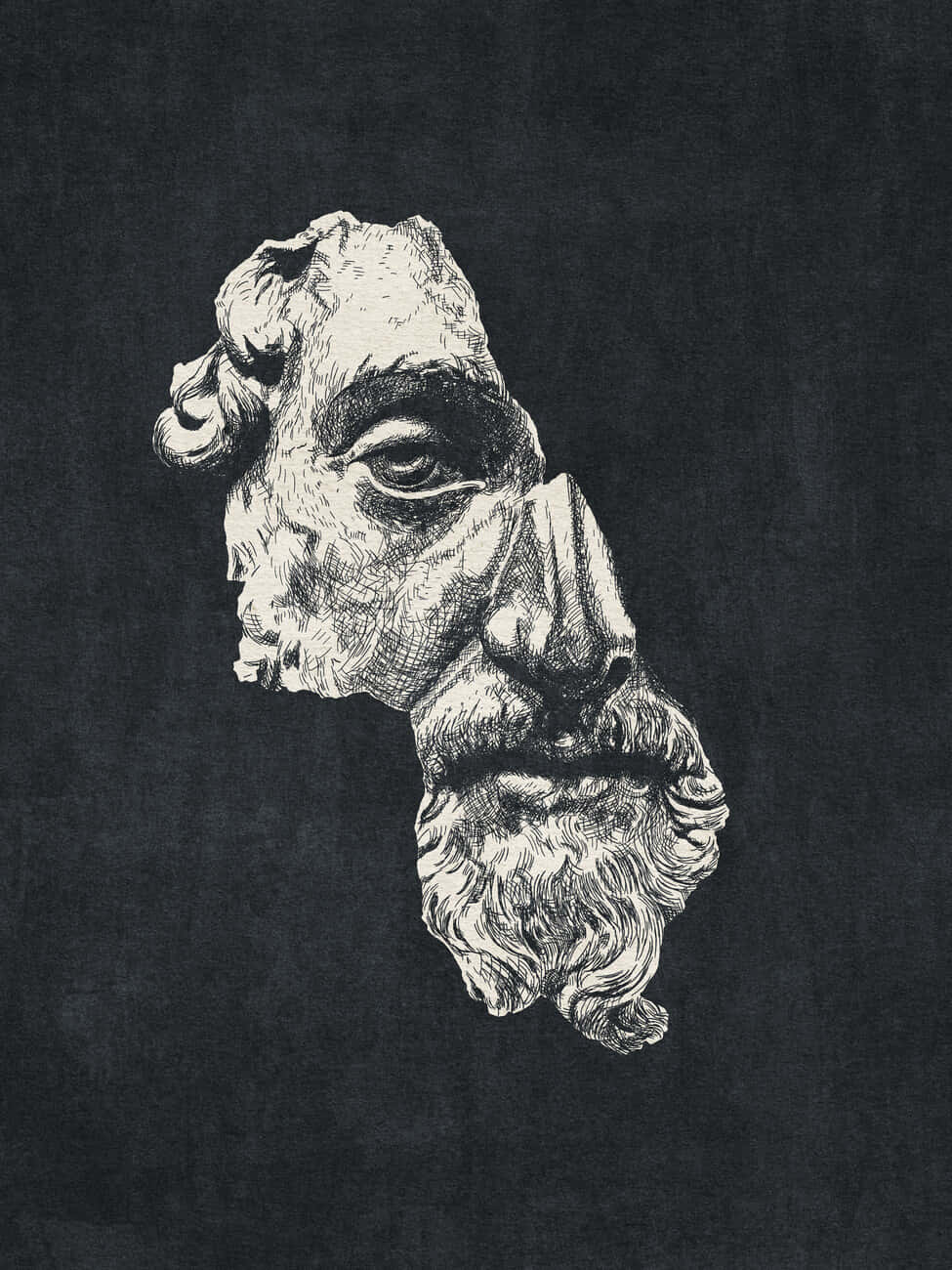 Marcus Aurelius Sketch Artwork Wallpaper