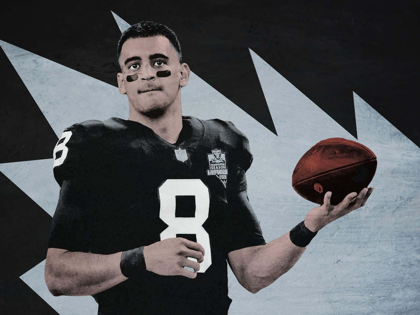 Marcus Mariota Football Quarterback Artistic Background Wallpaper