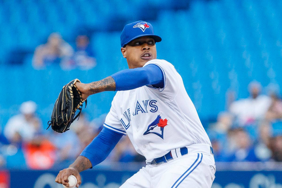 Marcus Stroman With Blue Baseball Cap Wallpaper