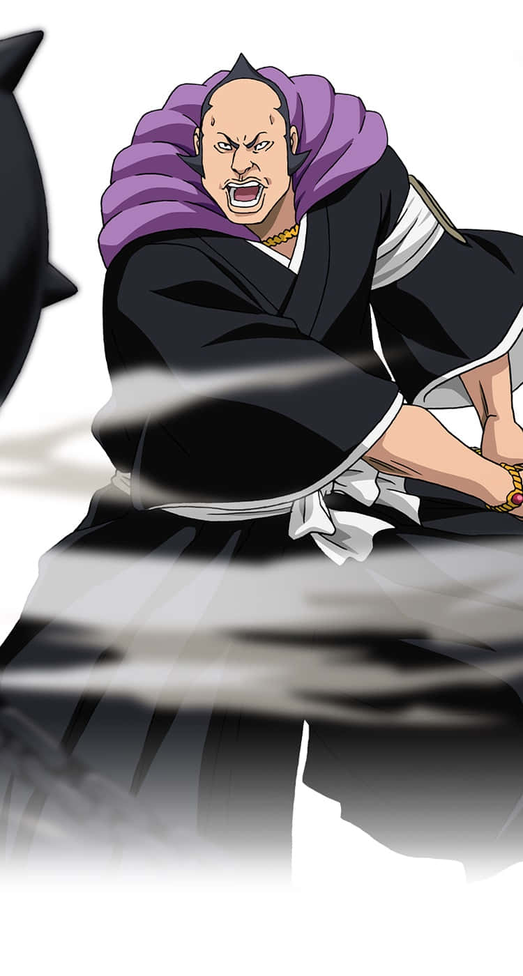 Marechiyo Omaeda Wielding His Zanpakutō In Battle Wallpaper