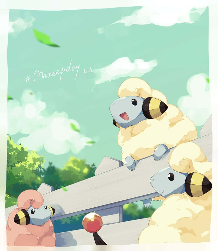 Mareep Day Artwork Wallpaper