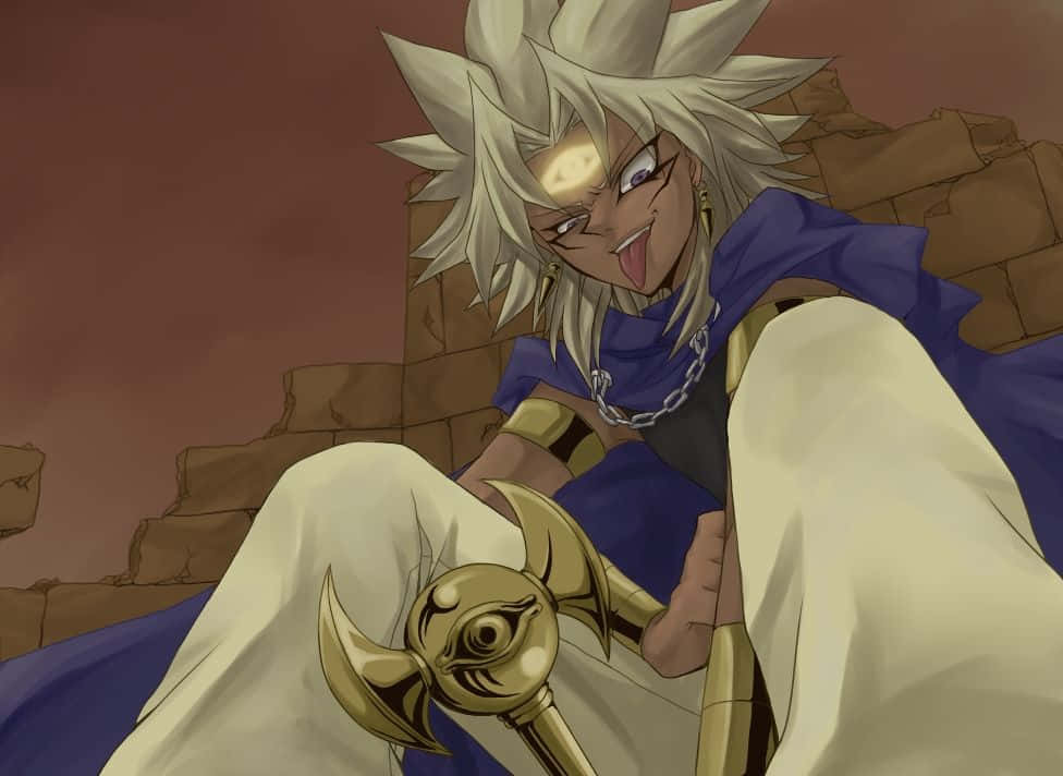 Marik Ishtar, The Antagonist Of Yu-gi-oh! Duel Monsters Wallpaper