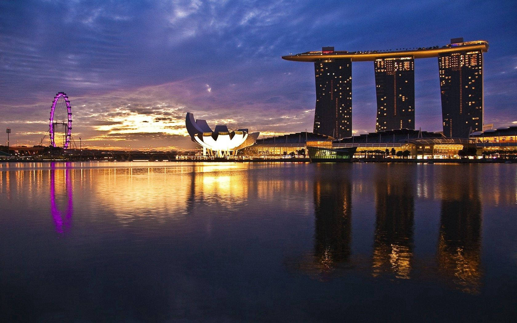 Marina Bay River Sunrise Wallpaper