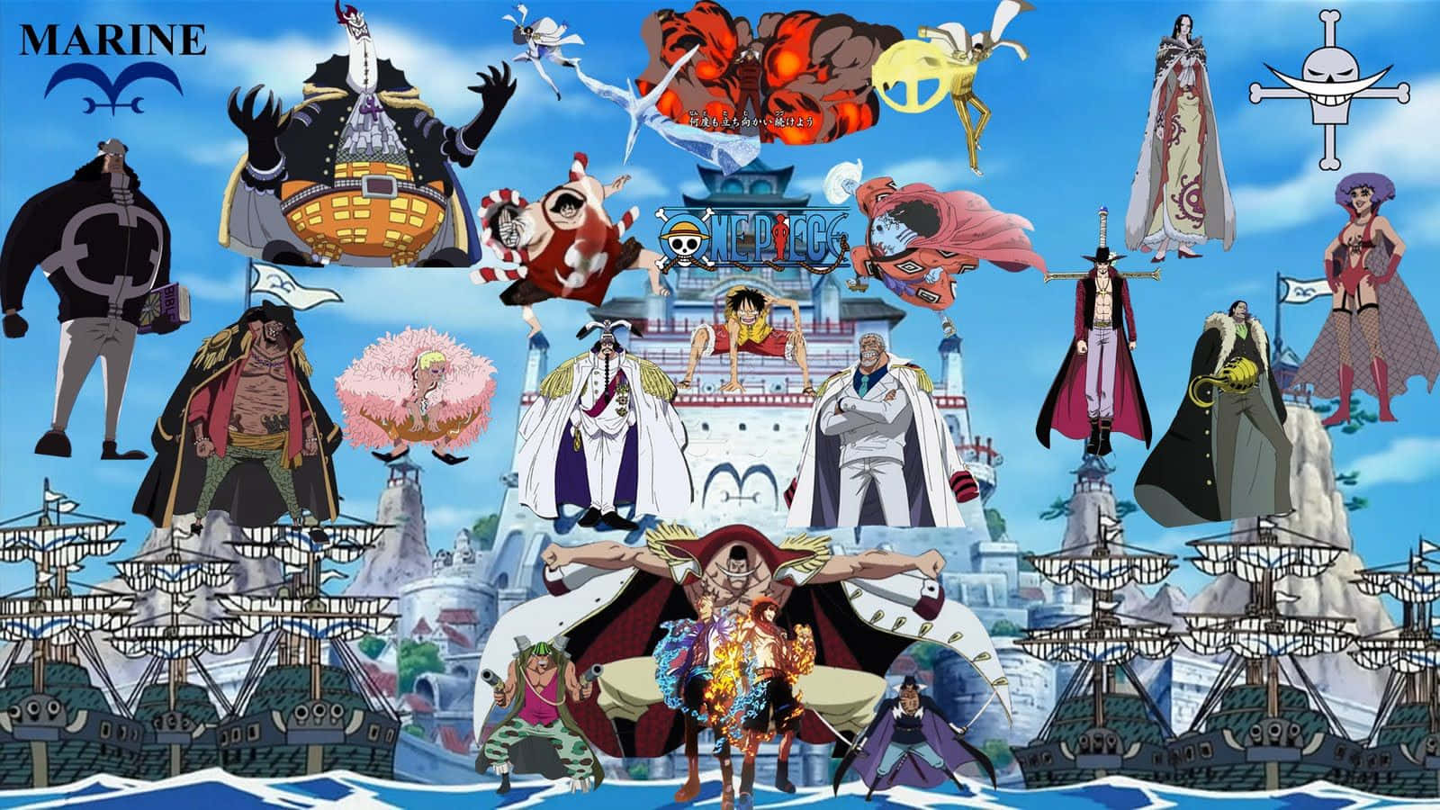 Marineford, The Stronghold Of Justice Wallpaper