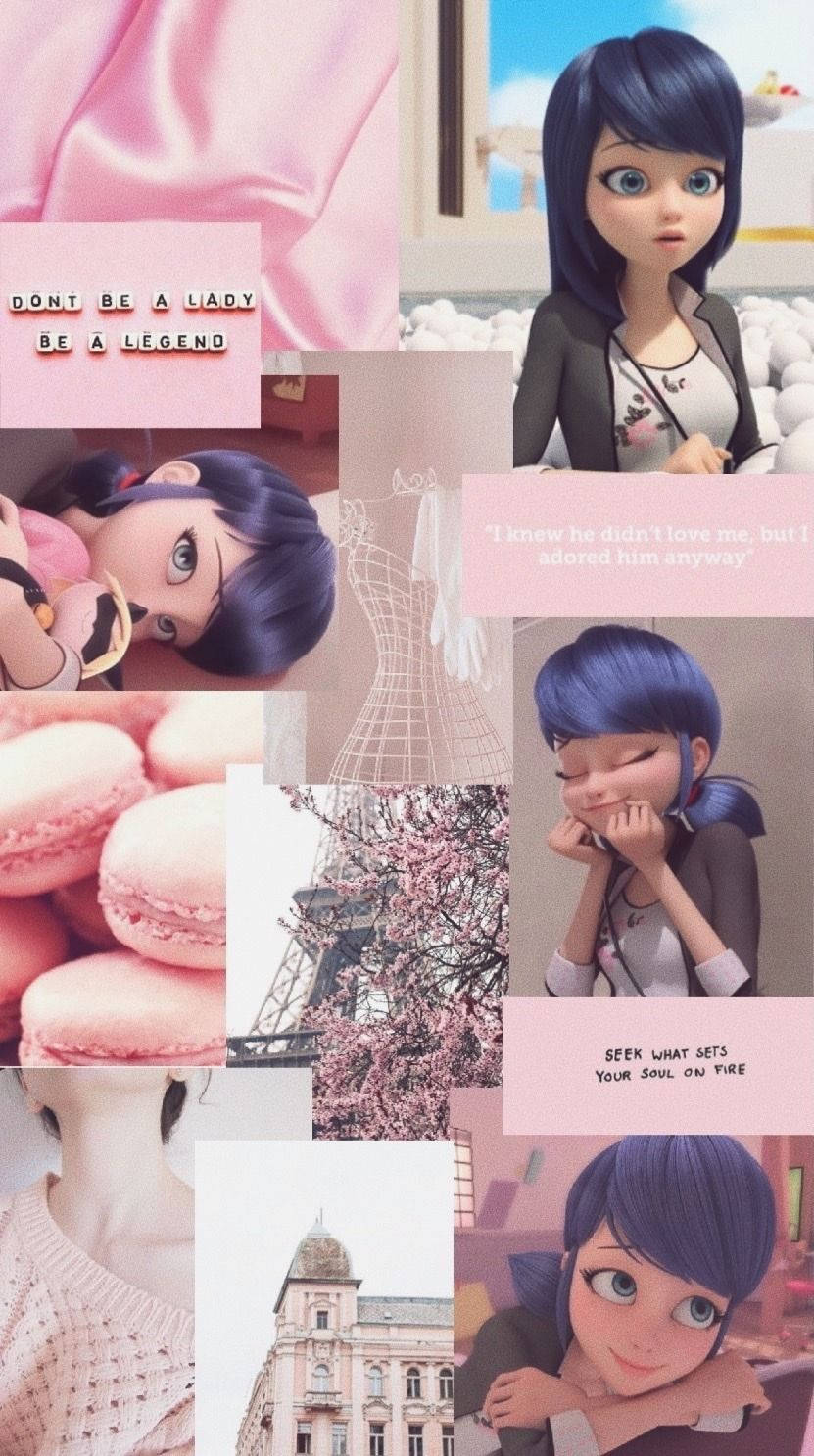 Marinette Aesthetic Collage Wallpaper