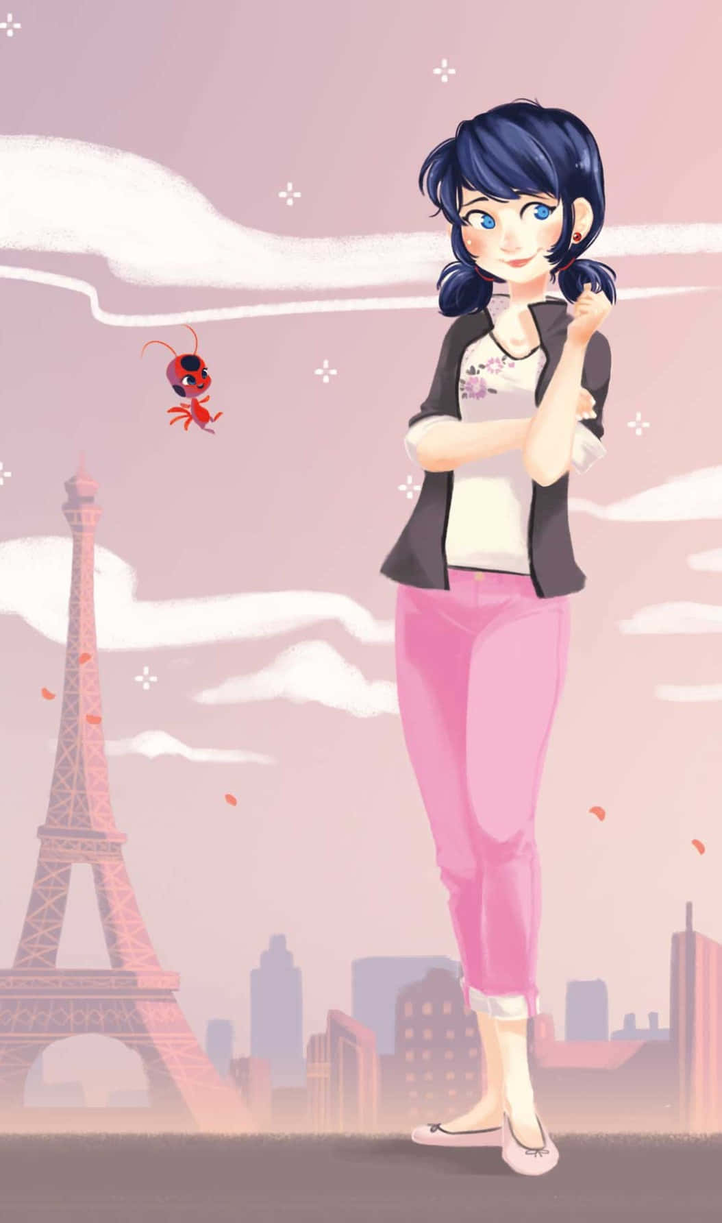 Marinettein Paris Illustration Wallpaper