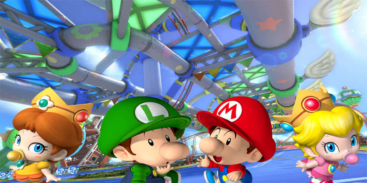 Mario_ Characters_ Racing_ Circuit Wallpaper