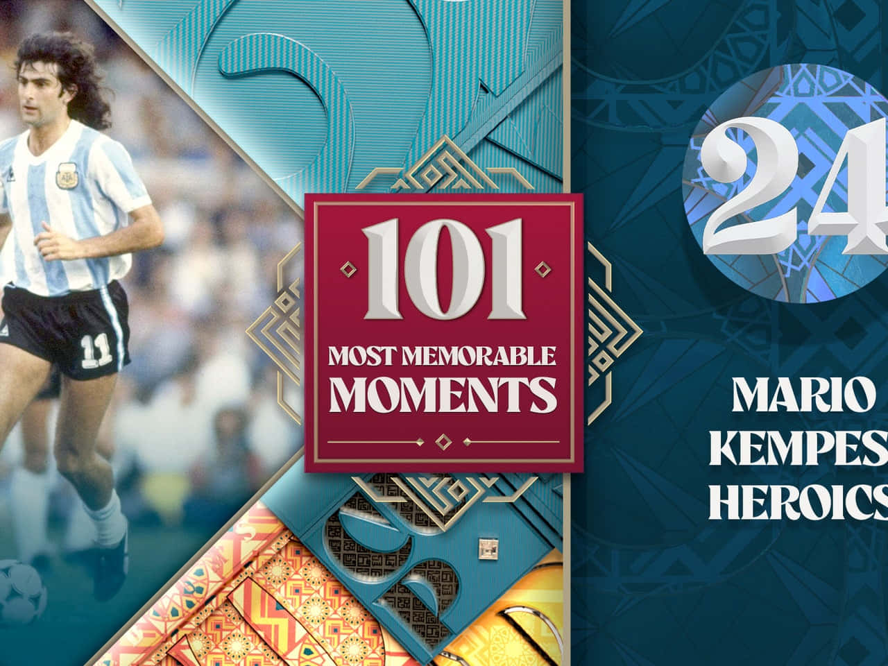 Mario Kempes 101 Most Memorable Moments Wallpaper