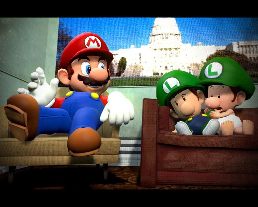 Mario_ Luigi_ Baby_ Luigi_ Relaxing Wallpaper