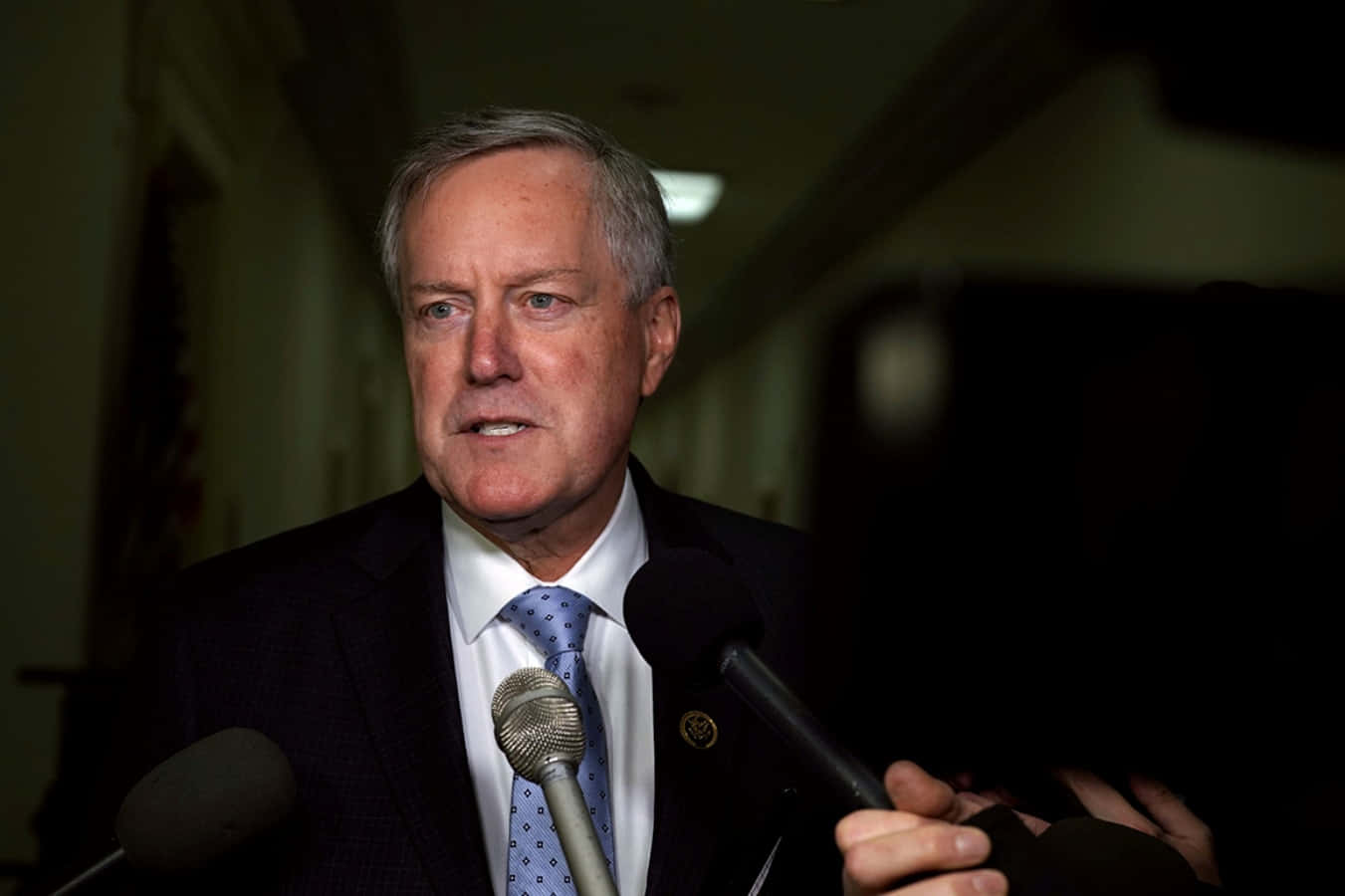 Mark Meadows Delivering A Speech At A Public Meeting Wallpaper