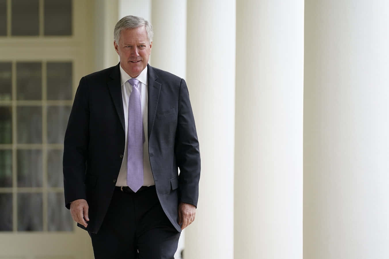 Mark Meadows Walking Near Colonnade Wallpaper