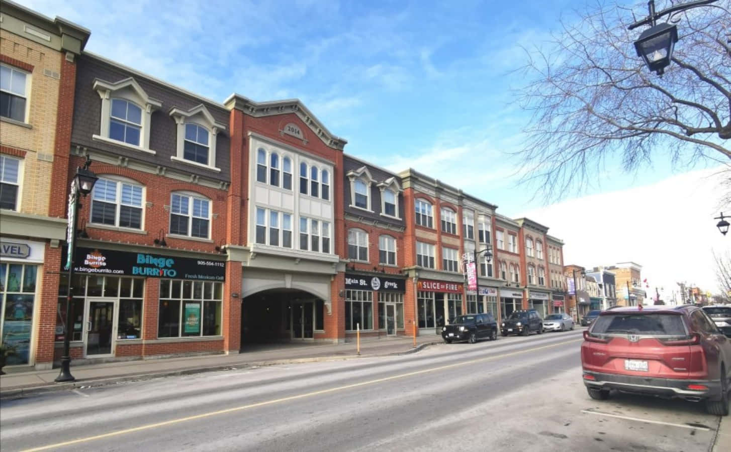 Markham Main Street Row Buildings Wallpaper