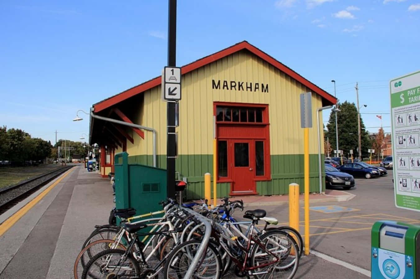 Markham Train Station Building Wallpaper