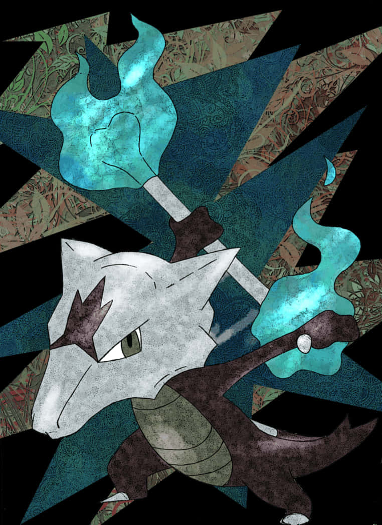 Marowak Abstract Art Wallpaper