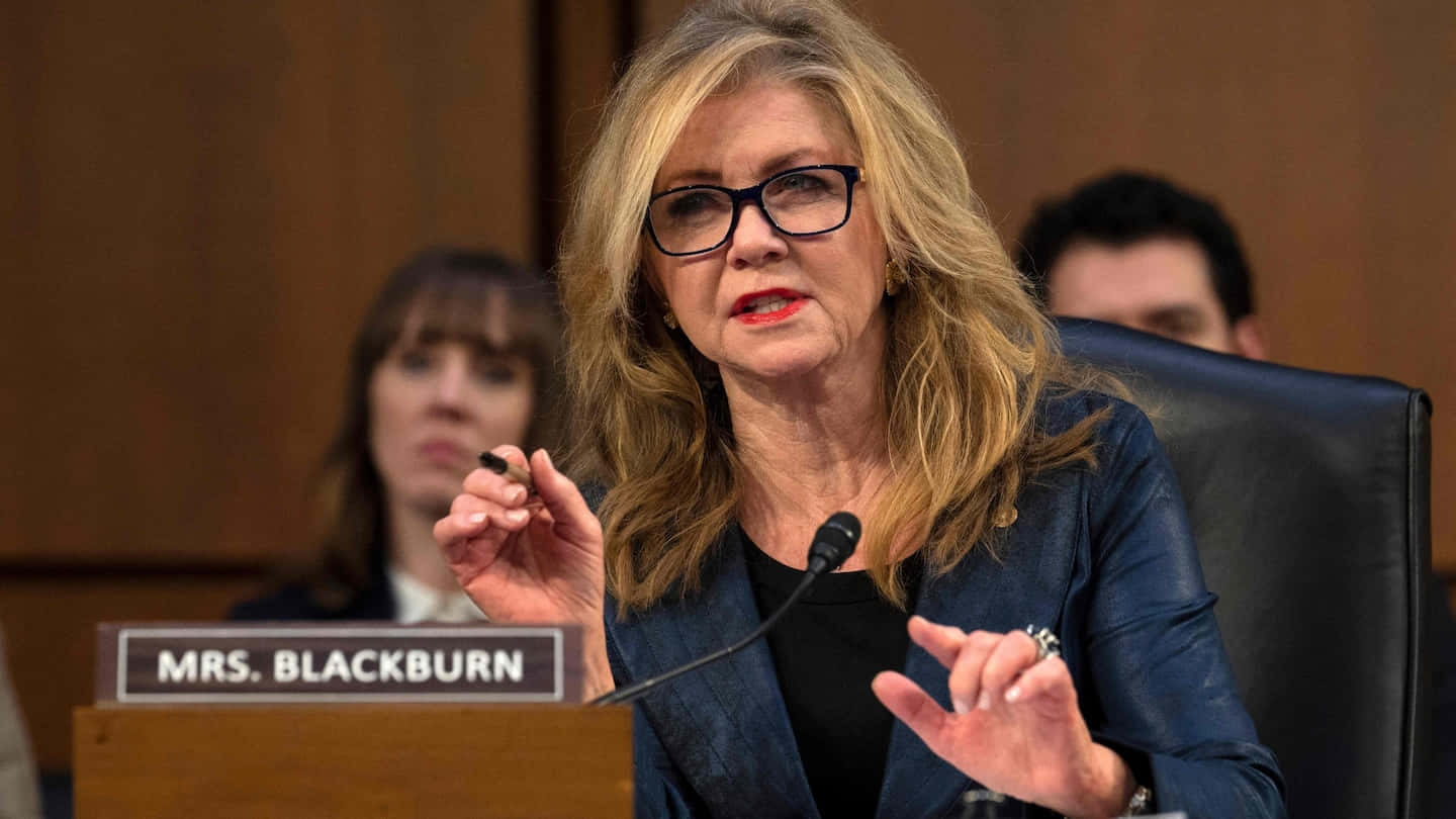 Marsha Blackburn In Glasses Wallpaper