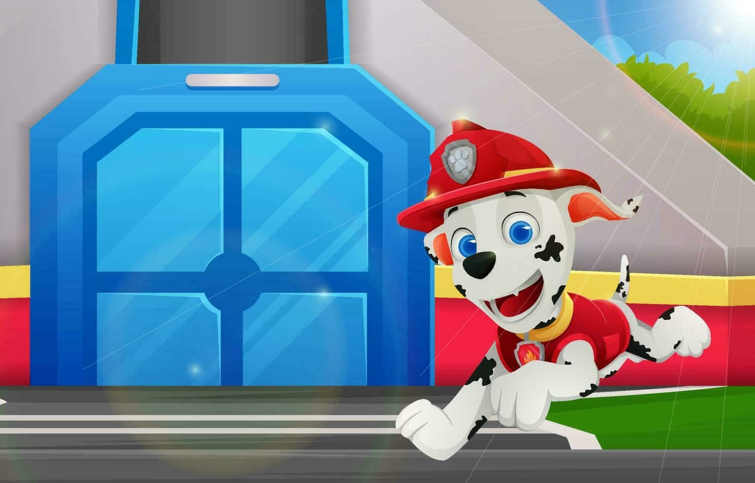 Marshall Paw Patrol Fire Pup Adventure Wallpaper