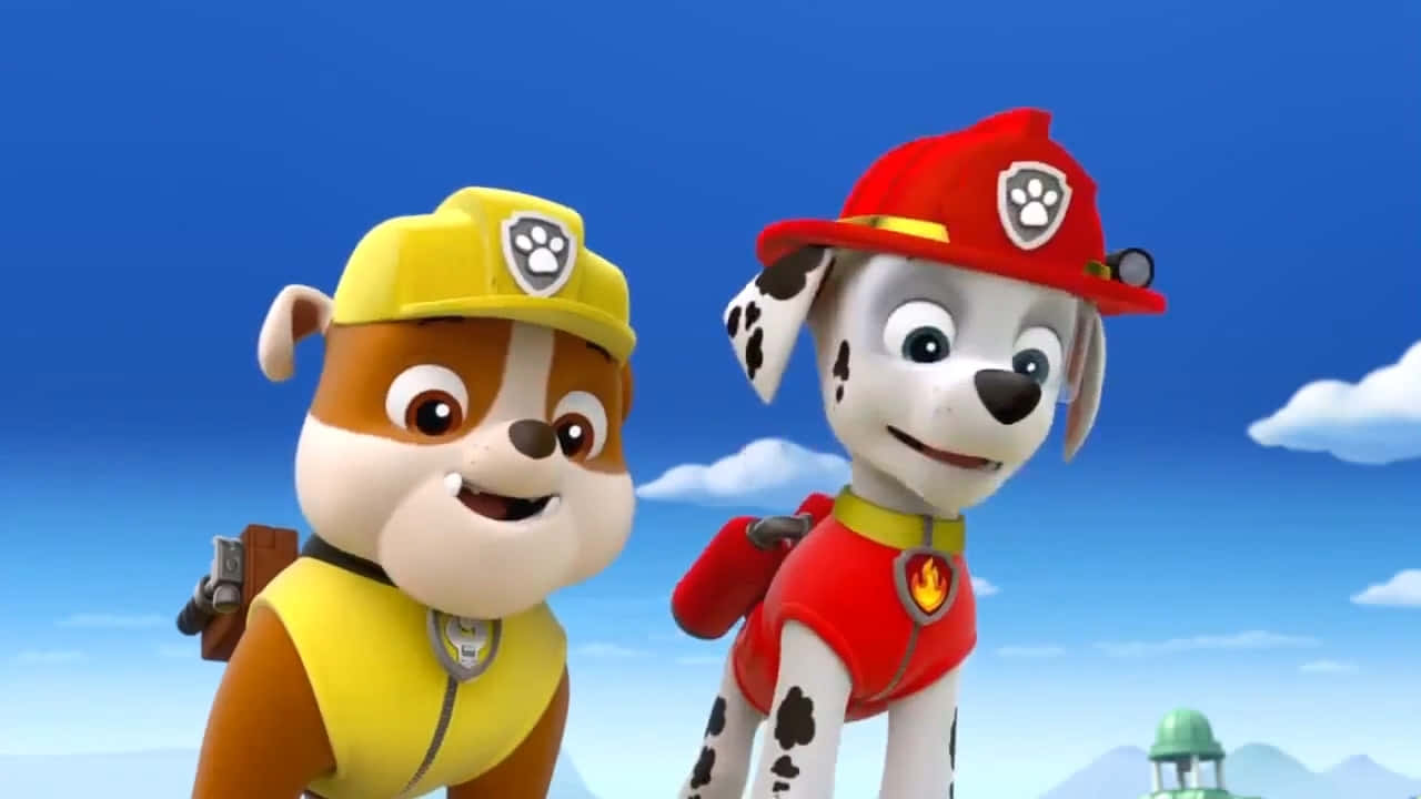 Marshalland Rubble Paw Patrol Friends Wallpaper