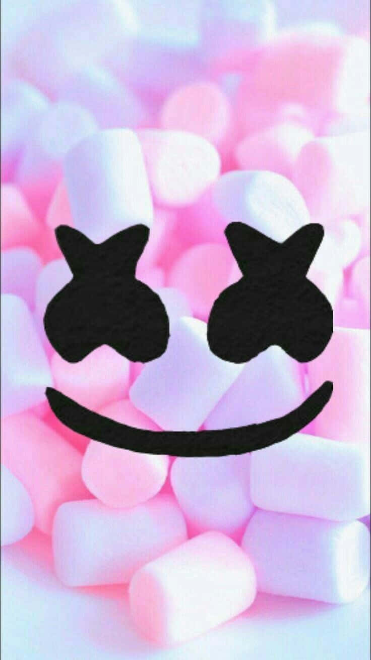 Marshmallows With Marshmello Phone Wallpaper