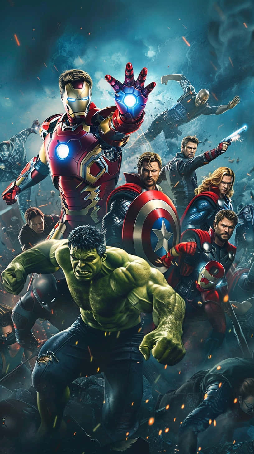 Marvel Avengers Assemble3 D Artwork Wallpaper