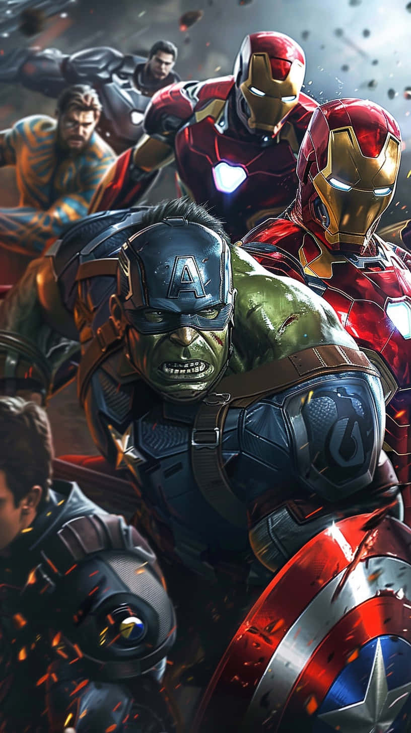 Marvel Avengers Battle Charge Wallpaper