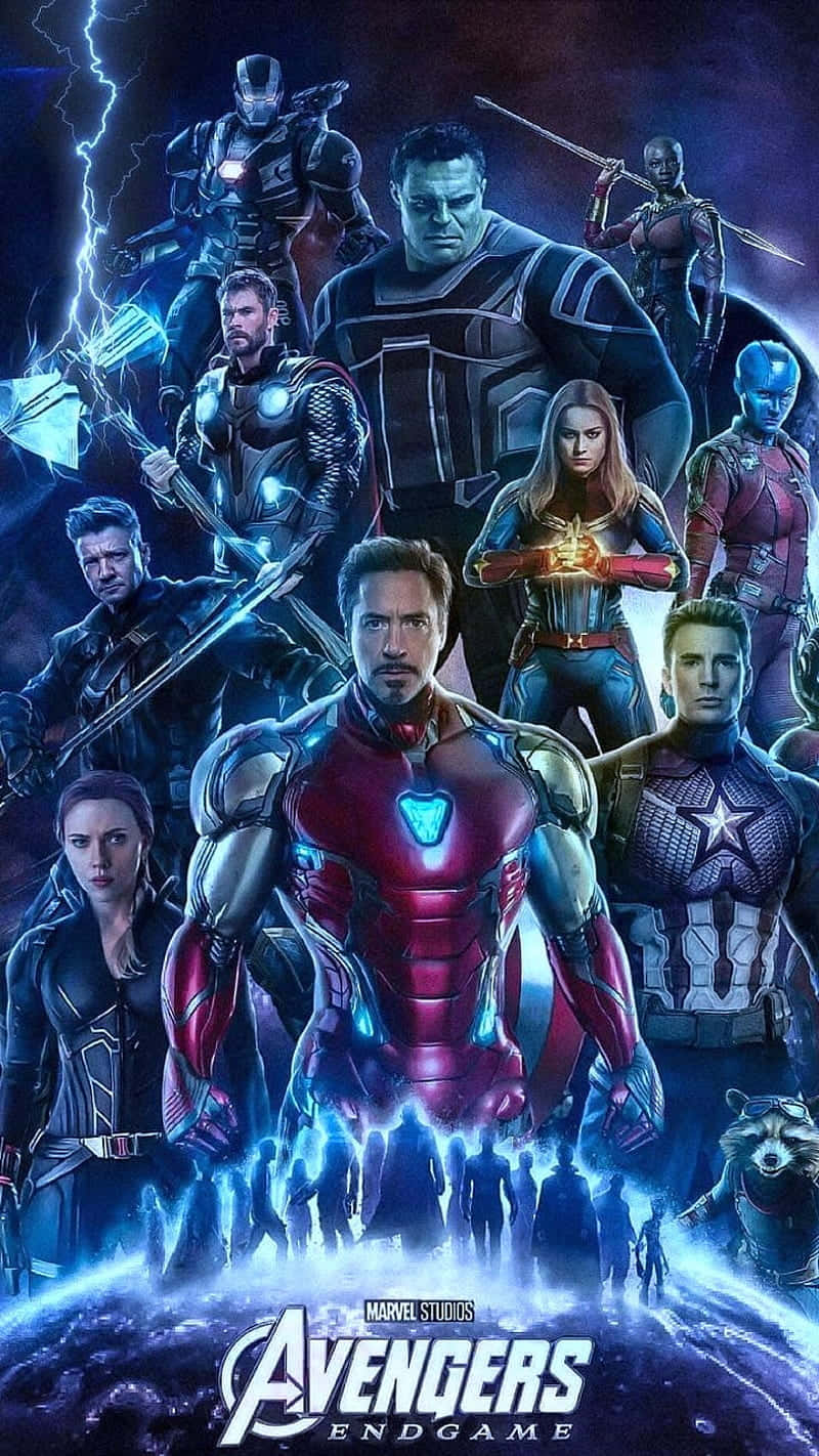 Marvel Fans Rejoice - Assemble Your Super Heroes On Your Modern Avengers Iphone Wallpaper